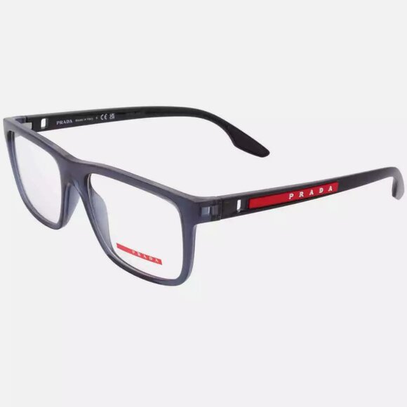 Prada Linea Rossa Demo Rectangular Men's Eyeglasses - Picture 1 of 4